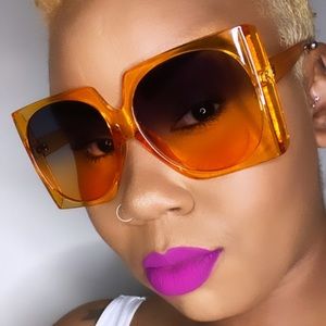 Retro Squared Frames- Orange